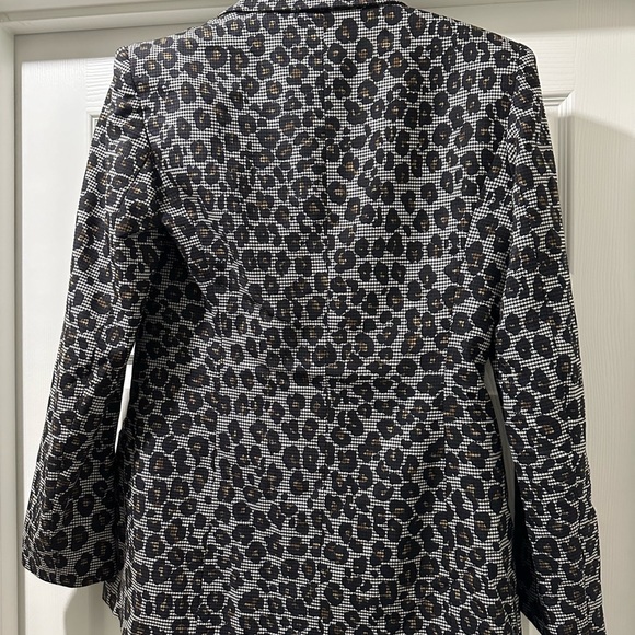 Versace Tweed Wool Leapord 2 Button Women Blazer Jacket 40 IT Reg. $2750.00 - Picture 5 of 8